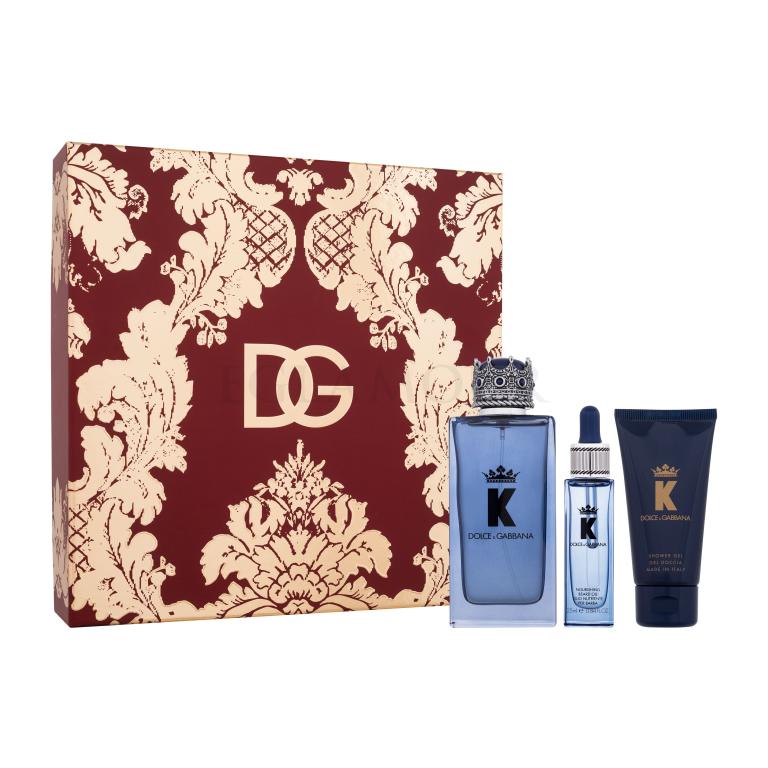 Dolce&amp;Gabbana K Geschenkset Eau de Parfum 100 ml + Duschgel 50 ml + Bartöl 25 ml
