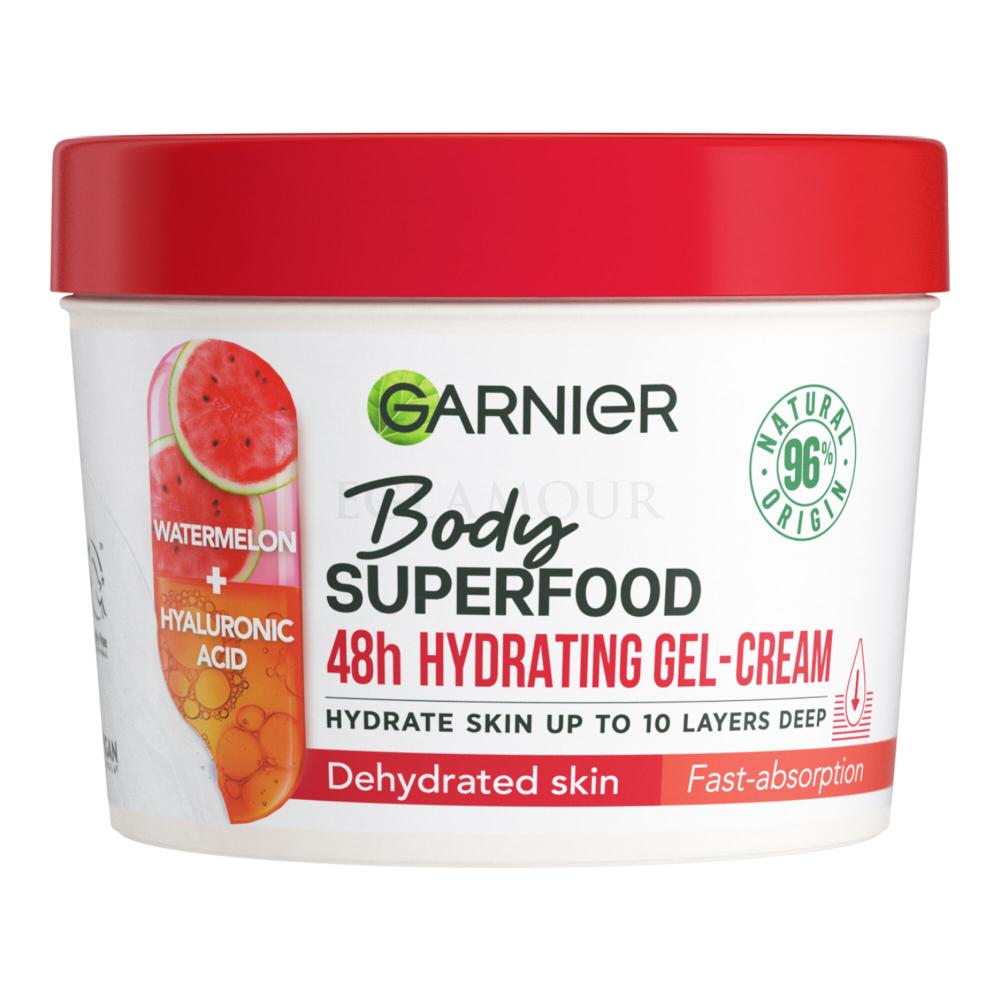Watermelon Garnier Superfood Body Gel-Cream & 48h Hyaluronic für Körpercreme Acid ml Hydrating 380 Frauen
