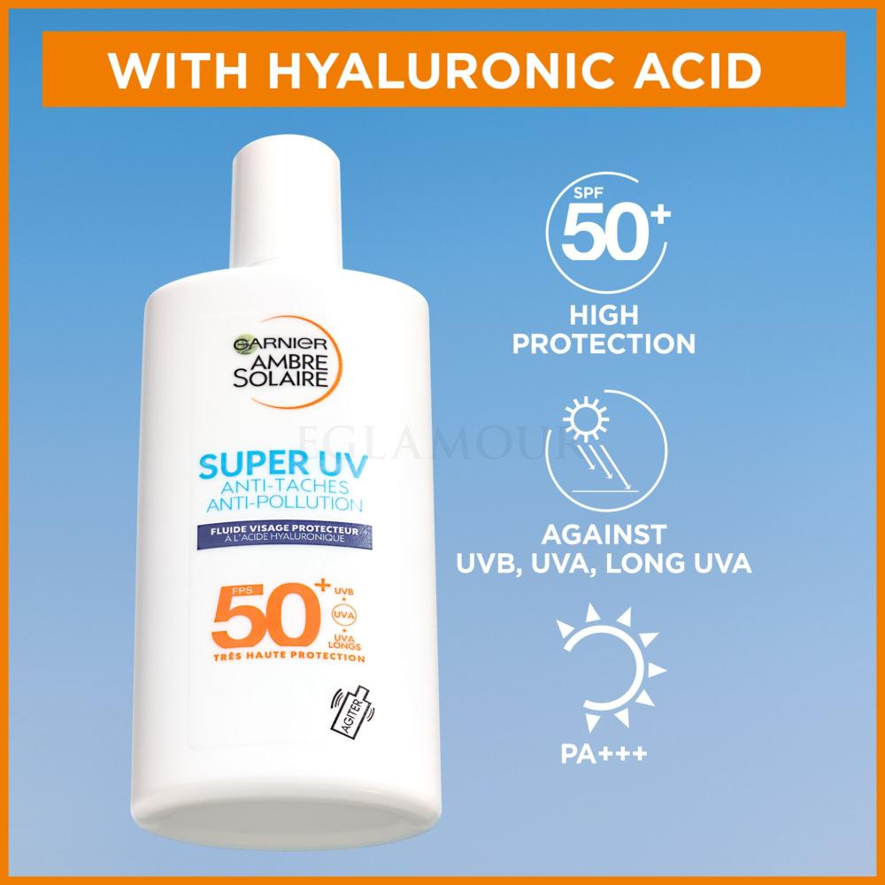 UV Sonnenschutz Solaire Garnier Fluid Ambre Super Gesicht fürs Protection