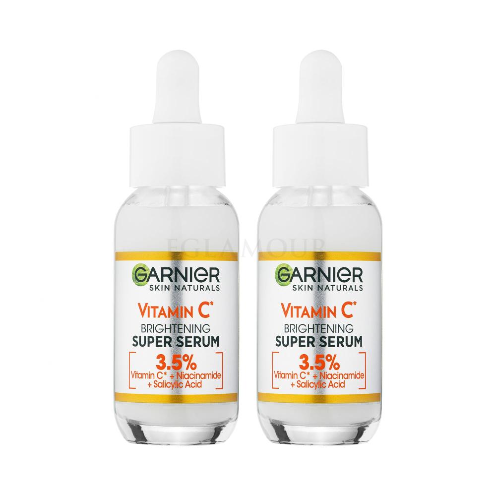 Set Gesichtsserum Garnier Vitamin Serum C Naturals Skin Super Brightening