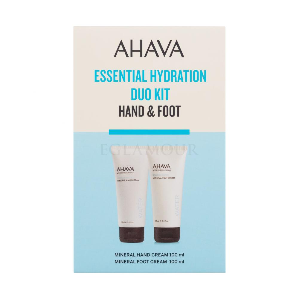 AHAVA Deadsea Water Essential Hydration Mineral Duo Foot ml Fußcreme 100 Kit Mineral Hand Water Handcreme + Geschenkset Water Deadsea Cream Deadsea 100 ml Cream