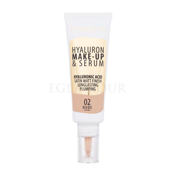 Dermacol Hyaluron Make-Up &amp; Serum Foundation für Frauen 25 g Farbton  02 Nude